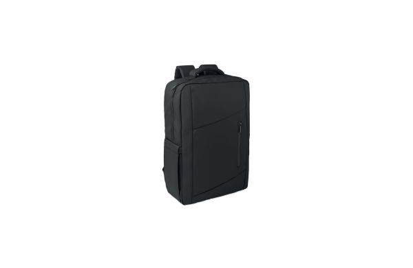 METRO 15" PU RPET Laptop-Rucksack, Schwarz