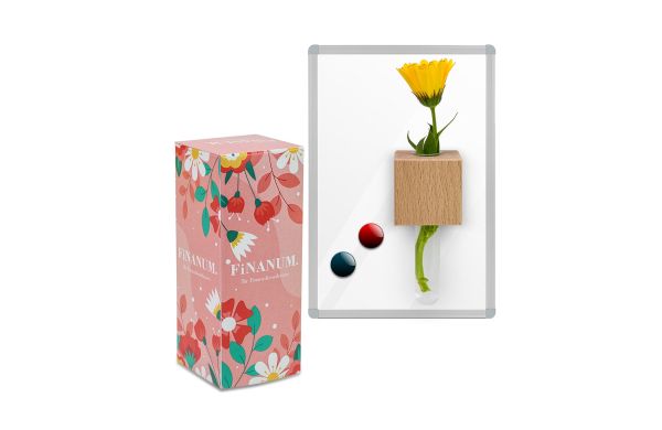 Mini-Vase Magnet mit Lasergravur