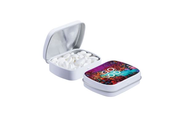 Mini Klappdeckeldose , Weiß