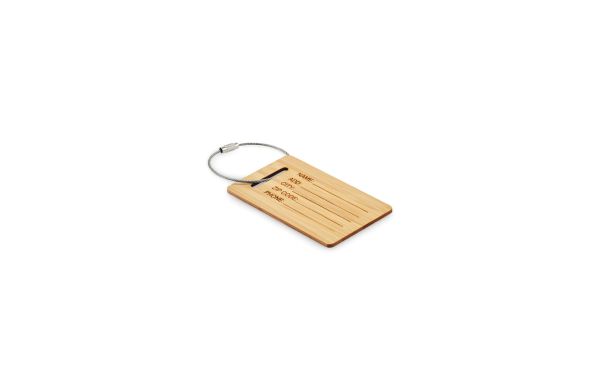 MIO Kofferanhänger aus Bambus, holz