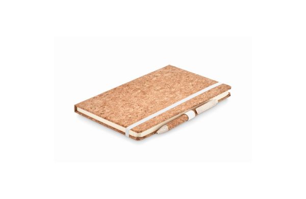 SUBER SET DIN A5 Kork Notizbuch Set - beige