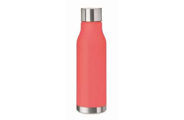 GLACIER RPET Trinkflasche RPET 600ml - transparent rot