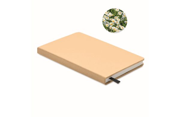 GROW DIN A5 Notizbuch, liniert - beige