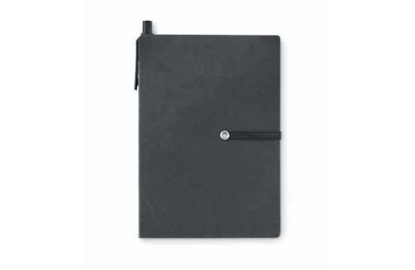 RECONOTE Recyceltes Notizbuch - schwarz