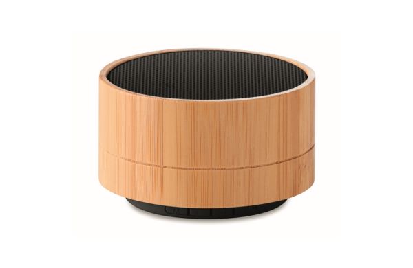 SOUND BAMBOO Runder wireless Lautsprecher - schwarz