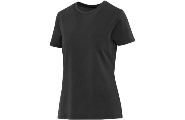 Nanaimo Kurzärmeliges T-Shirt für Damen im Washed Look, 160 g/m2, schwarz, XS