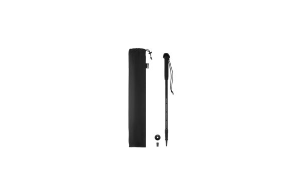 NOLE ONE Teleskop-Wanderstock, schwarz