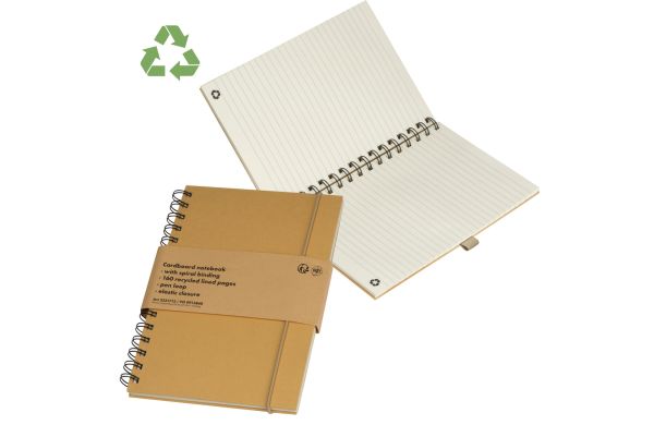 Notizbuch aus Karton - beige