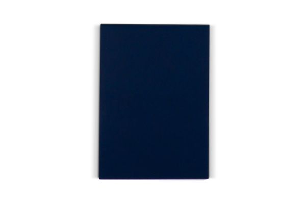 Notizbuch mit 150 Blatt Recyclingpapier, dunkelblau