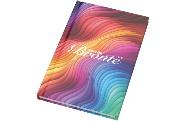 Novella Brontë A5 Hardcover Notizbuch mit glänzendem Finish – 100 Blatt, weiss