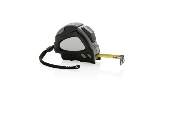 Auto-Stop-Maßband aus recyceltem Kunststoff, 5m/19mm/schwarz