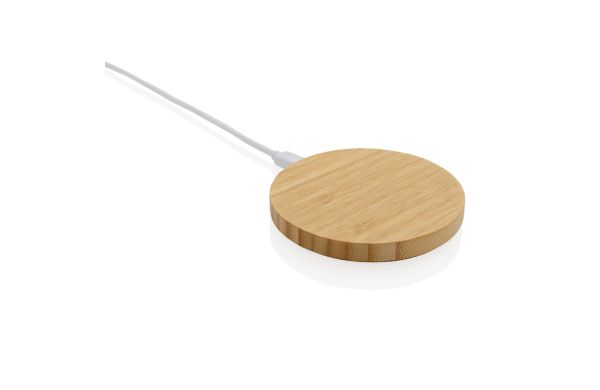 15W Bambus Wireless Charger/braun