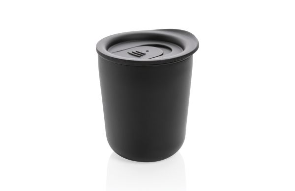 Antimikrobieller Kaffeebecher im klassischen Design/schwarz