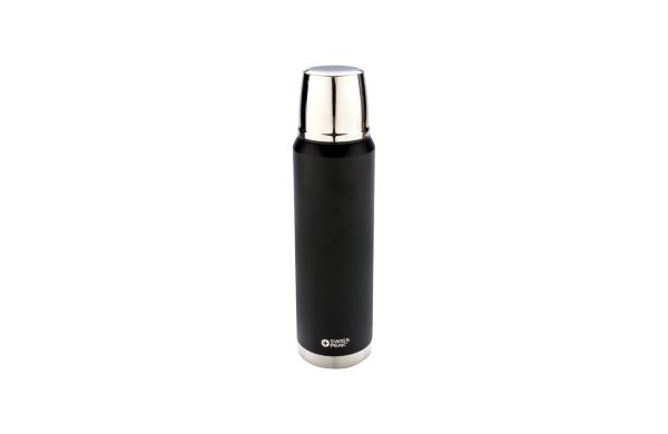 Swiss Peak Elite  1l Kupfer Vakuum Flasche/schwarz