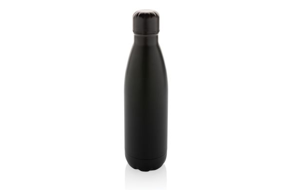 Eureka einwandige Wasserflasche aus RCS rec. Stainless-Steel/schwarz