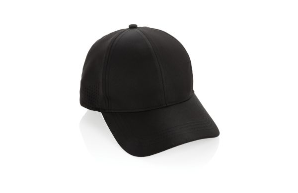 Impact AWARE™ rPET 6-Panel-Sportkappe/schwarz
