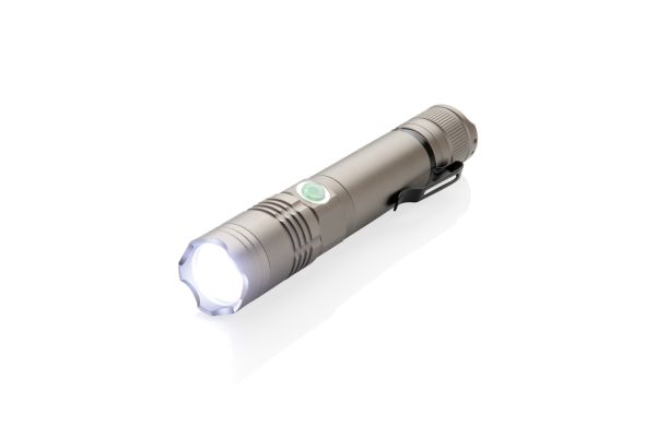 Wiederaufladbare 3W Taschenlampe/grau