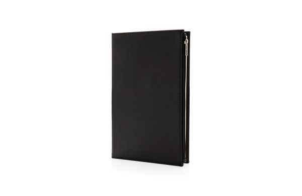 Swiss Peak A5 Notizbuch mit Zipper-Tasche/schwarz