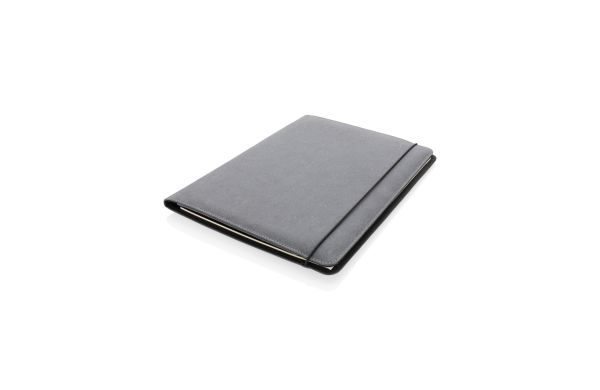 A4 Portfolio aus PU/grau