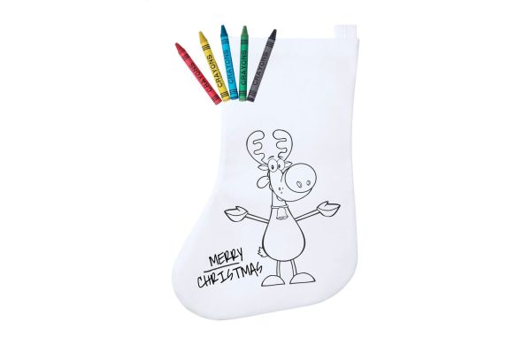 Plicom Weihnachtsstrumpf, weiss, rot