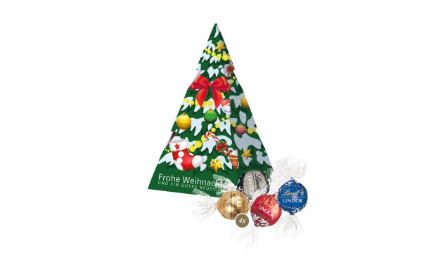 Präsent Weihnachtsbaum mit Lindt Lindor Pralines