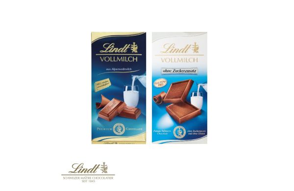 Premium Schokolade von Lindt, 100 g