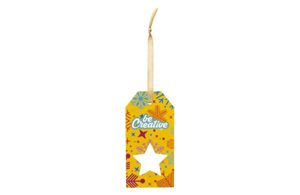 PrinTag Plus individueller Geschenkanhänger, weiss, Stern