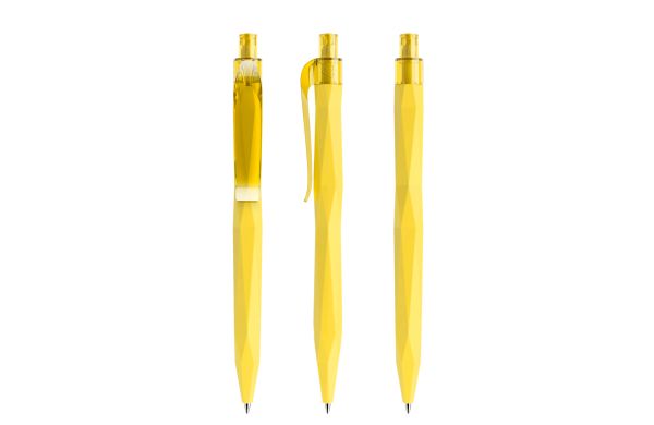 prodir QS20 Soft Touch PRT Push Kugelschreiber Lemon, blaue Mine