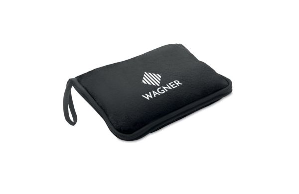 COZY Reisedecke Flanell 220g/m², schwarz