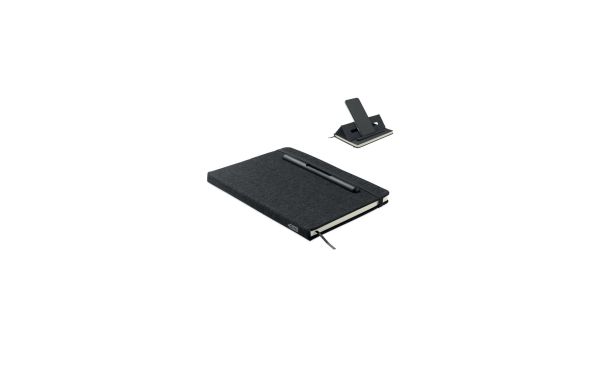 RINBOOK DIN A5 Notizbuch RPET, schwarz