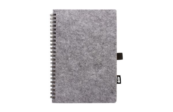 RPET-Notizbuch Felbook A5, grau