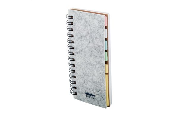 RPET Notizbuch Felmark RPET, grau
