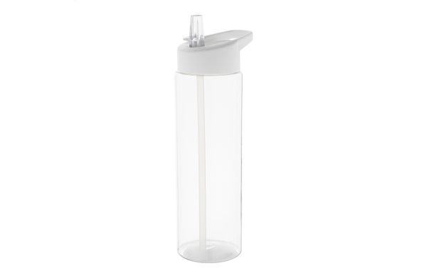 RPET Trinkflasche Fitty, weiß