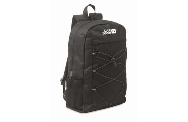 HIGE Rucksack 600D RPET Polyester, schwarz