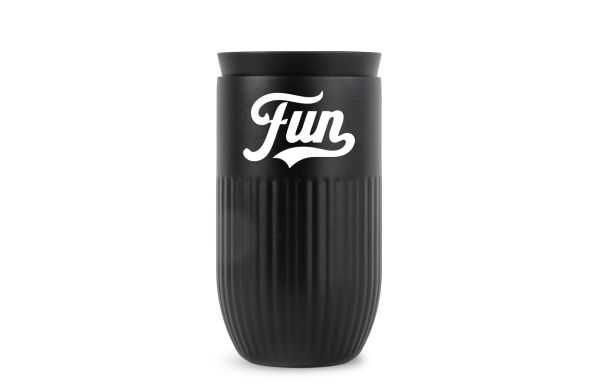Sagaform Tova isolierter Becher, 320ml auslaufsicher und spülmaschinenfest, schwarz