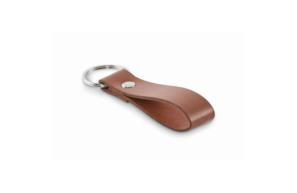 STROKEY Schlüsselring mit Schlaufe PU, braun