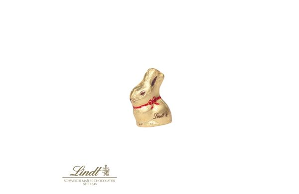 Schokokarte Goldhase