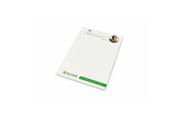 Schreibblock Recycling-Inhaltspapier Seiten - ohne Lochung