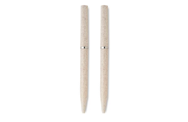 PEAT Schreibgeräte-Set Stroh/ABS, beige