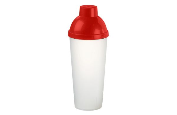 Shaker "Lagoon" 0,5 l, transparent/rot