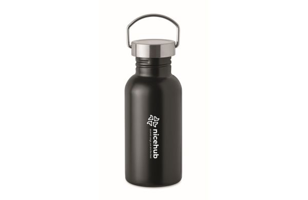 FLORENCE SING Einwandige Trinkflasche 500 ml, schwarz