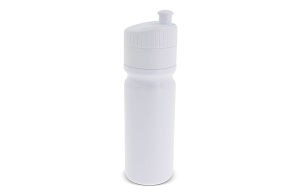 Sportflasche mit Rand 750ml, weiss - weiss