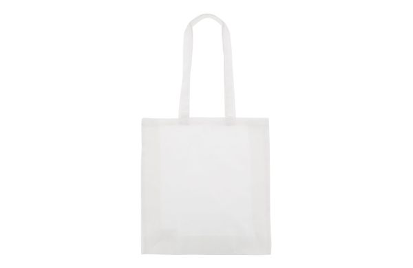 Tasche aus recycelter Baumwolle 140g-m² 38x10x42cm, weiss