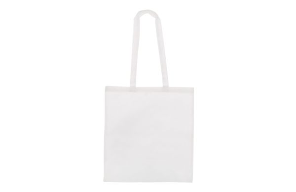 Tasche aus recycelter Baumwolle 140g-m² 38x42cm, weiss
