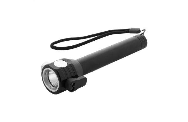 Taschenlampe mit Notfallhammer Hemmerg, schwarz