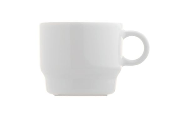 Tasse Dreieck Teller Satellite 180ml, weiss