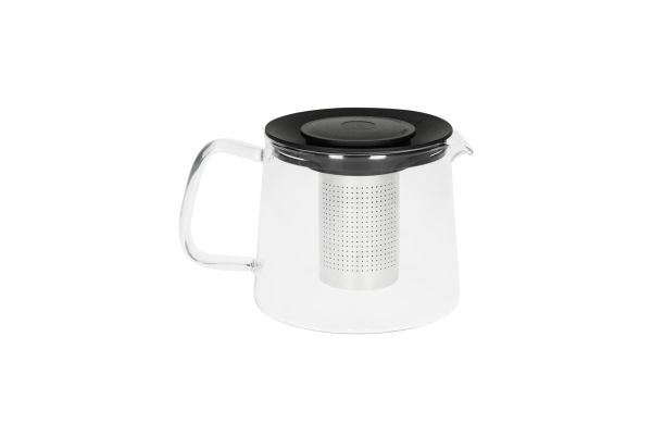 Teekanne "Tea-Time", transparent/schwarz