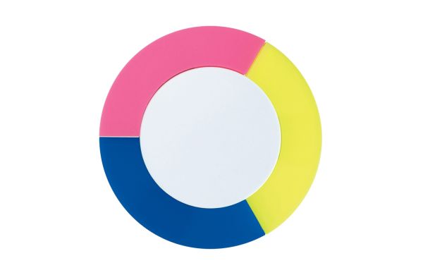 Textmarker Puck, blau