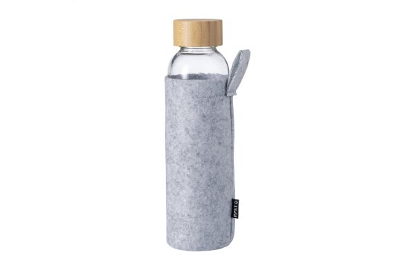 Tokol Glas-Trinkflasche, dunkelgrau