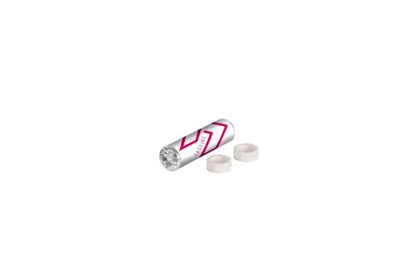 Traubenzuckerrolle mit Fruchtgeschmack, Weiß